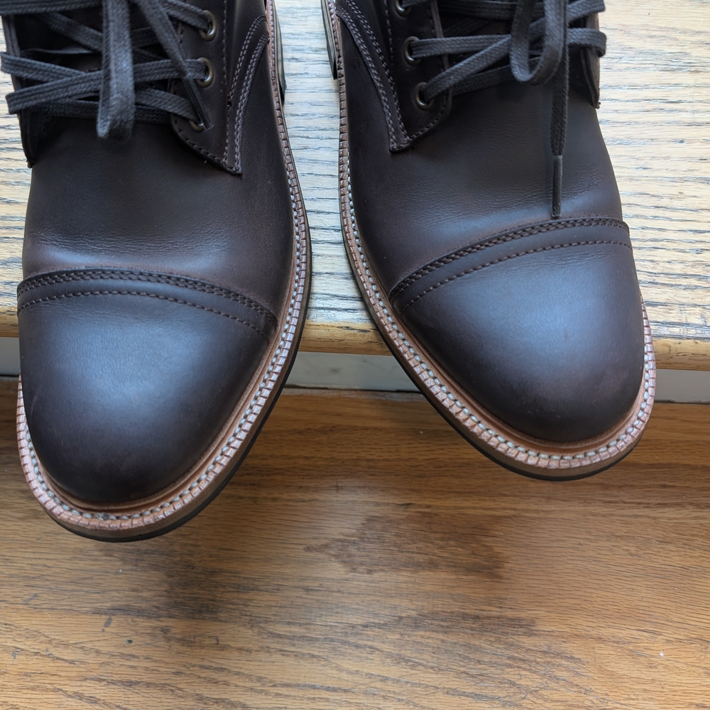 Men's Brown Leather Boots - Picture 4 of 5